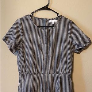 piper and scoot striped jumpsuit